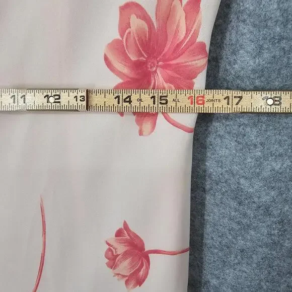 VTG Jessica Howard Petites Dress Women Size 14P Sleeveless Overlay Sheath Floral - Picture 4 of 10